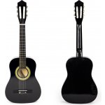 ECOTOYS Dětská dřevěná kytara 6 strun černá – Sleviste.cz