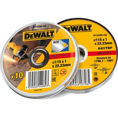 Řezný kotouč Dewalt DT3506 115 mm, 10ks – Hledejceny.cz