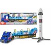 Auta, bagry, technika Dickie CITY Nákladní auto s raketou Space Mission Truck 41cm