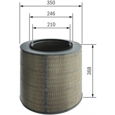 BOSCH F 026 400 280 Vzduchový filtr (F026400280) – Hledejceny.cz