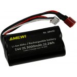 Amewi Trade GmbH Li-Ion baterie 2S 7,4V 3000mAh T-dean – Zboží Dáma