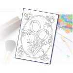 Radost v písku Šablona na pískování květina tulipán A4 210 x 297 mm – Hledejceny.cz