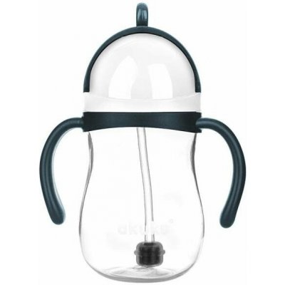 AKUKU kouzelná láhev s brčkem a závažím 280 ml tmavě modrá – Zboží Dáma