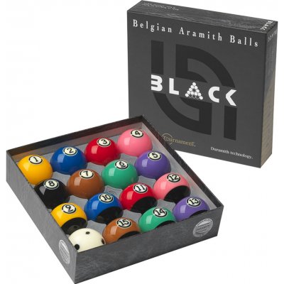 Aramith Tournament Pro cup Duramith TV Black, 57,2 mm sada – Zbozi.Blesk.cz