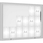 PROCITY Venkovní vitrína model 1000, 18 x A4, plexi, elox | Zboží Auto