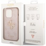 Pouzdro Guess PU 4G Metal Logo iPhone 14 Pro růžové – Sleviste.cz
