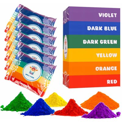 ISO 10565 Holi barevný prášek 6x100 g color – Zboží Dáma