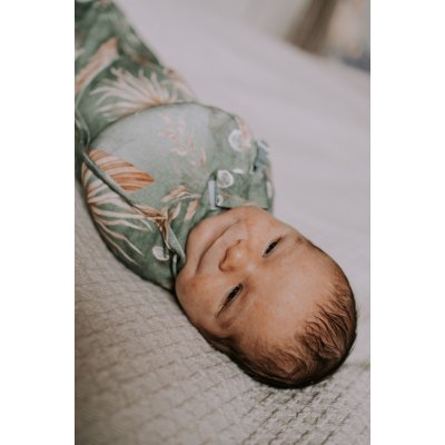 Sleepee Zavinovačka First Step Swaddle s čepičkou Bohemian Green – Zboží Dáma