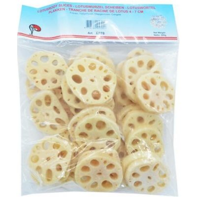 Asian Choice Mraženy lotosový kořen plátky 4-7cm 500 g – Zboží Mobilmania