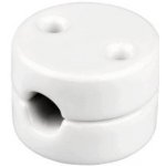 Elhard Držák na kabel, nástěnný Retro Keramik, 28x18mm, bílý KP1003W – Zboží Mobilmania