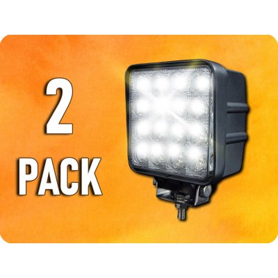 TruckLED ✾ LED Epistar pracovní světlo, hranaté, 24W, 2000 lm, 12/24V, IP67, 6500K/2-PACK! [L0081-B] | Zboží Auto