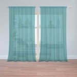 Sablio Záclony Zelenomodrá: 2ks 150x250cm – Hledejceny.cz