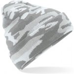 Beechfield zimní maskáčová čepice Camo Cuffed beanie camoflage gray – Hledejceny.cz