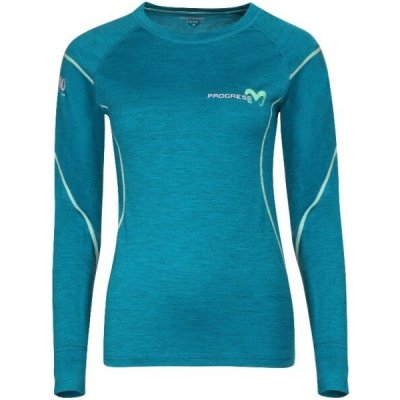 PROGRESS MERINO LS Dámské funkční merino triko modrá – Zboží Dáma