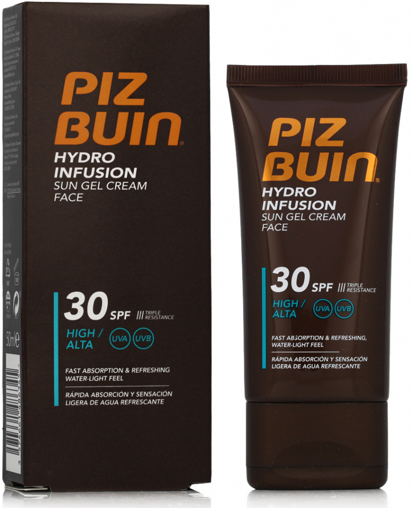 Piz Buin Hydro Infusion hydratační opalovací krém na obličej SPF30 50 ml