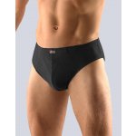 Gina 71055P pánské slipy s žebrovým úpletem černá – Zboží Dáma