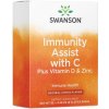 Vitamín a minerál Swanson Immunity Assist with C Plus Vitamin D & Zinc Citrusy, 30 ks, prášek