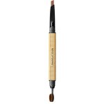 Makeup Revolution PRO Rockstar oboustranná tužka na obočí s kartáčkem Medium Brown 0,25 g – Zboží Mobilmania