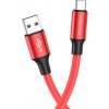 usb kabel Borofone BX82 Bountiful - USB na typ C, 3A , 1m, červený