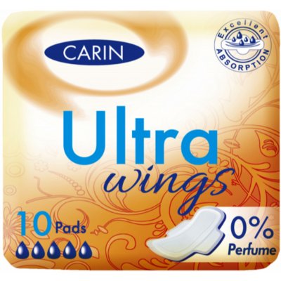 Carine Ultra Wings intimní vložky 10 ks – Zboží Mobilmania