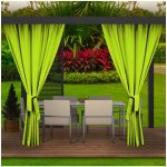 Mondo Italia Zahradní závěs do altánku MIG35 limetkově zelený Zelená 155x240 cm – Zboží Mobilmania