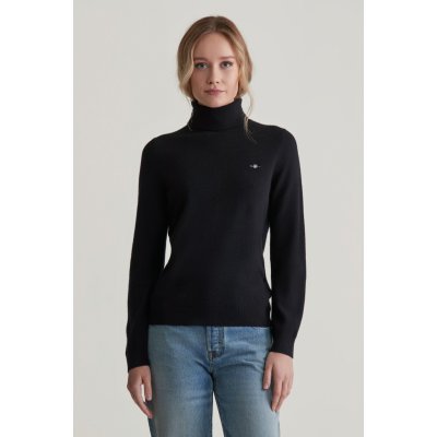 Gant rolák EXTRAFINE LAMBSWOOL ROLLNECK černá – Zboží Dáma