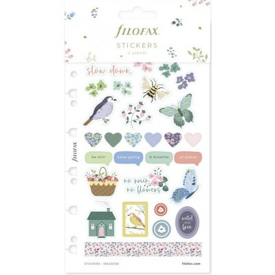 Filofax Samolepky Multi Meadow náplň osobních A5 diářů – Zboží Dáma