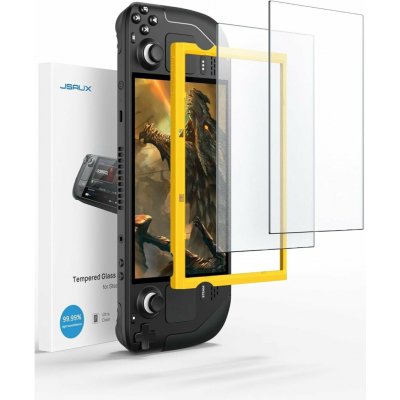 JSAUX Ochranná fólie antireflexní pro Steam Deck s vodicím rámečkem (balení 2 ks) GP0110 – Zbozi.Blesk.cz