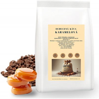 Haniell Káva Karamel Arabica zrnková 0,5 kg – Hledejceny.cz