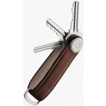 Klíčenka ORBITKEY Kožená 2.0 Leather – Tmavě hnědá – Zboží Dáma
