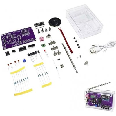 LaskaKit Stavebnice FM RADIO HU-017B RDA5807 87-108MHz – Zboží Mobilmania