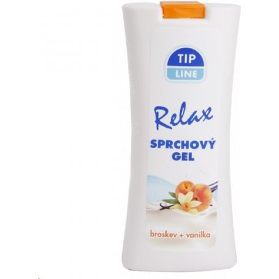 Tip Line Relax sprchový gel Broskev a vanilka 500 ml – Zboží Mobilmania