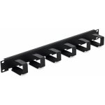 Vyvazovací panel Triton RAB-VP-X23-A1 Vyvazovací panel, 19", 1U, 6x vyvazovací háček 70x27mm, černý RAB-VP-X23-A1 – Hledejceny.cz