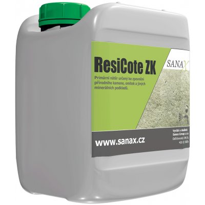 Sanax Primární nátěr určený ke zpevnění přírodního kamene, omítek a jiných minerálních podkladů. | ResiCote ZK - 3kg – Sleviste.cz