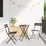 Omaxi 842992 Skládací židle do zahrady 2 ks Antracit 42 x 46 x 82 cm Ocel – Hledejceny.cz