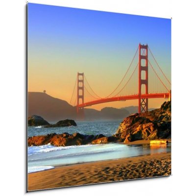 Obraz 1D - 50 x 50 cm - baker beach, san francisco Pláž Baker, San Francisco – Zboží Mobilmania