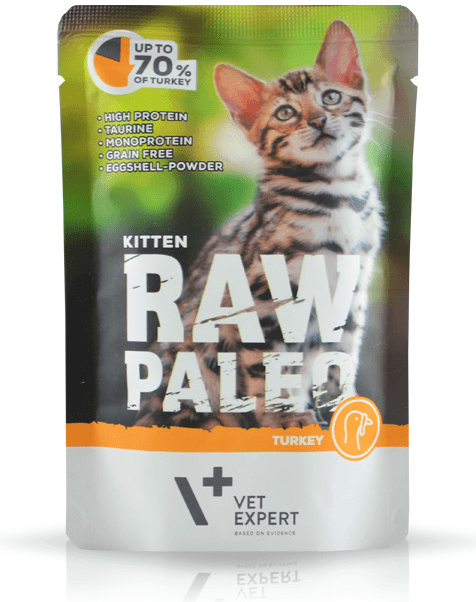 Vet Planet Raw Paleo Kitten Turkey pro koťata 100 g