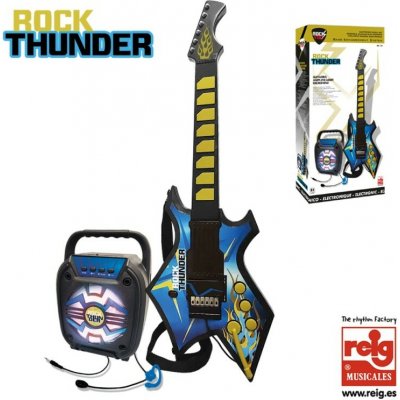Reig Musicales Dětská elektrická kytara s bluetooth reproduktorem ROCK THUNDER – Zboží Mobilmania