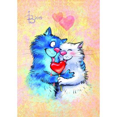 TSvetnoy Diamantové malování Kočky Láska 40 x 50 cm LG271e