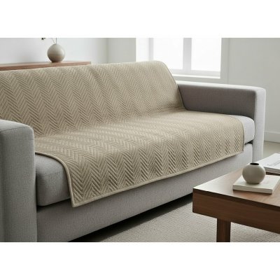 Mybesthome Přehoz na sedačku pohovku EWITA krémová 170x210 cm – Hledejceny.cz