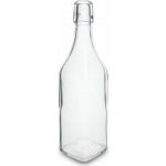 Skleněná lahev 500 ml hranatá s pákovým uzávěrem – Zboží Dáma