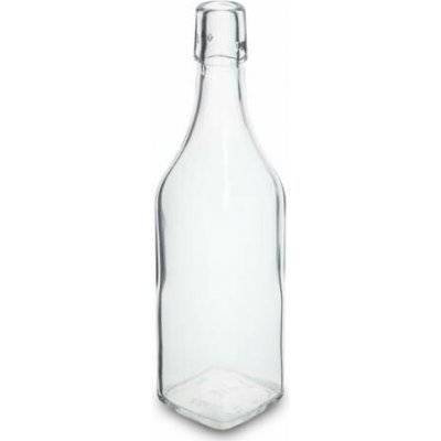 Skleněná lahev 500 ml hranatá s pákovým uzávěrem – Zboží Dáma