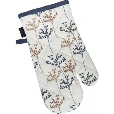 SCANquilt chňapka RUKAVICE DEKORO rostliny béžovošedá 14 x 31 cm – Zboží Dáma