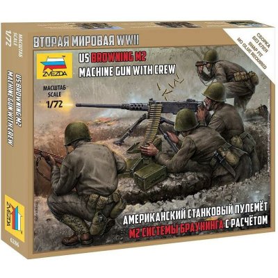 Zvezda US machine gun Browning w/crew 6286 1:72 – Zbozi.Blesk.cz