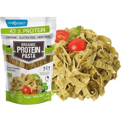 MaxSport Organic Protein Pasta Fettuccine ze zelené sóji 200 g – Zboží Mobilmania