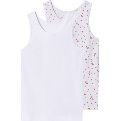 lupilu dívčí košilka s BIO bavlnou, 2 kusy bílá – Zboží Dáma