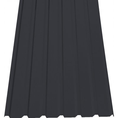 Satjam trapezový plech SAT 18 NP 0,6 mm alumat RAL 9005 – Sleviste.cz