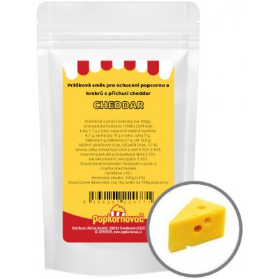 Popkornovač.cz Popcorn příchuť Cheddar 200 g – Zbozi.Blesk.cz