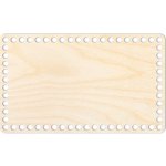 Woody Crafts Přírodní dno na háčkované košíky - Obdélník Velikost: 25x15 cm – Zboží Mobilmania