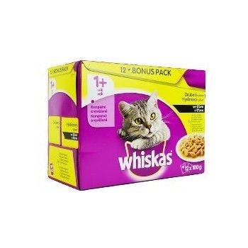 Whiskas Drůbeží výběr ve šťávě 12 x 100 g